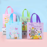 1 x Brand New Pack of 8 Easter egg hunt bags with handles, Easter bags for filling, reusable Easter gift bags, Easter bags, multifunctional Easter bags, gift bags, presents, party accessories - RRP €9.77