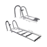 1 x RAW Customer Returns MiiR Bathing Ladder Boat Pool Ladder Stainless Steel 4-Step Pool Ladder with Non-Slip Steps for Yacht Deck Swimming Pool Jetty Load Capacity 200 kg - RRP €195.04