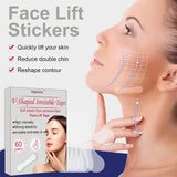 1 x Brand New Face Lifting Tape,Facelift Sticker,Facelifting Sticker,60 Pieces Face Tape Lifting,Face Lift Tape,Instant Face Lift Tape,Face Lift Sticker,Lift Face Sticker,Invisible V-Shape Face Lift Patch - RRP €8.56