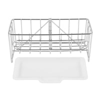 1 x Brand New Bopfimer Wash Basin Organizer Worktop Sponge Brush Soap Holder with Catch Tray Stainless Steel for the Kitchen - RRP €20.4