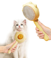 9 x Brand New Octonyluck pet brushes, dog brush cat brush, cat brushes for long hair and short hair, self-cleaning brush for pets to massage and remove cat hair light yellow  - RRP €162.0