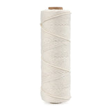 12 x Brand New jijAcraft Bakers Twine Beige Cotton Cord Macrame Yarn 1.5 mm x 100 Meters, Perfect for DIY Crafts, Meat Tying, Sausage Making - RRP €94.32