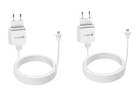 1 x RAW Customer Returns HOLACA Power Adapter for eufyCam 2C with 9m Weatherproof Internal Charging Cable 3.0 Power Adapter Continuously Charge Your eufyCam 2C Camera White 2Pack  - RRP €39.31