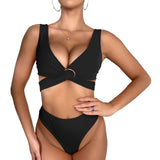 1 x RAW Customer Returns HTTOAR Swimsuits for Women 2 Pieces Lightweight and Stylish Sexy Bikini Milk Silk Women Swimsuit as3, Alpha, m, Regular, Regular, Black  - RRP €24.86