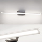 1 x RAW Customer Returns DILUMEN mirror lamp bathroom 60cm 1600lm, mirror light bathroom, bathroom lamp wall stainless steel, 15w mirror lamp bathroom, bathroom lamp wall, modern bathroom light IP44 waterproof cold white 6000k  - RRP €34.27