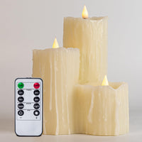 1 x Brand New WinsTime LED Candles Flameless Candles with Remote Control Timer Function, Battery Candles, Ivory LED Candles, Unique Design Flameless Candles, Real Wax - RRP €20.4