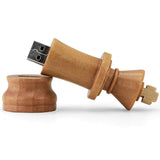 1 x RAW Customer Returns Ulticool - King Chess Piece 32 GB - Chess King - Data Storage Memory - USB Flash Pen Drive Memory Stick - Brown Wood - RRP €16.99