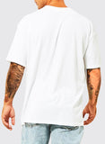 1 x Brand New Elegancity Smiley White T-Shirt Men s Summer Crew Neck T-Shirt Short Sleeve Men s T-Shirt M - RRP €27.6