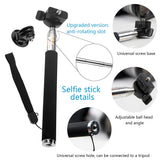 1 x RAW Customer Returns TEKCAM Action Camera Accessory Set, Chest Strap Holder Head Strap Selfie Stick Monopod Floating Handle Compatible with Gopro Hero 12 11 10 9 8 AKASO DJI Osmo Apeman SJCAM - RRP €18.99