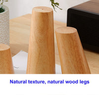 3 x RAW Customer Returns Qrity 4 Pieces Wooden Furniture Legs, Wooden Table Legs, Sofa or Furniture Legs, Wooden Furniture Feet with Mounting Plates and Screws, 6CM - RRP €60.48