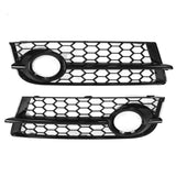 1 x RAW Customer Returns Fog Light Cover, 2pcs ABS Plastic Front Bumper Fog Light Grille Cover Trim Black Glossy Replacement for TT 8J Standard Bumper 2006-2014 Grille - RRP €94.27