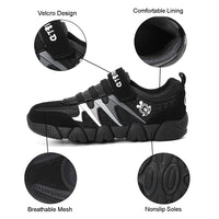 1 x Brand New Boy Girl Low Top Sports Running Shoes Children Breathable Tennis Shoes Outdoor Sneakers Unisex-child Black 25 EU - RRP €29.5