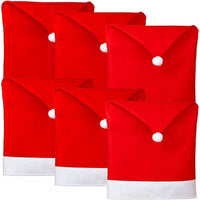 2 x Brand New NIXBYO Set of 6 Christmas Chair Covers for Dining Room Decoration - Christmas Chair Back Cover in Santa Claus Look for Restaurant, Festival and Party - RRP €40.8