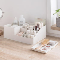 1 x Brand New FRETONBA Makeup Organizer -14 Compartments with Lid Organizer Makeup Box for Storing Bathroom Accessories and Cosmetics Storage - RRP €23.18