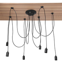 1 x RAW Customer Returns Ejoyous 6 Heads Industrial Chandelier, Vintage Retro Spider Pendant Light DIY Ceiling Light Height Adjustable Pendant Light with 2m Cable Length for Bedroom Living Room Dining Room Hotel Bar E27 - RRP €32.92