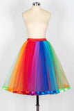 1 x RAW Customer Returns Babyonlinedress Short Tulle Petticoat Tutu Skirt Women Party Ballet Dance Skirt Women Vintage Multiple Colors Elastic Waist Rainbow One Size - RRP €36.4