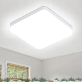 1 x RAW Customer Returns ASHUAQI LED ceiling light, 36W 5000K 4600LM super bright cold white IP44 waterproof ceiling lamp bathroom, square lamp for bedroom, hallway, kitchen, living room, balcony, 23cm - RRP €25.99