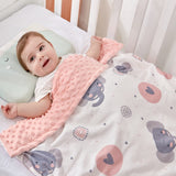 1 x RAW Customer Returns FUNUPUP Baby Blankets 75 x 100 cm Cuddly Blanket Baby Three-Layer Warm Baby Blanket Winter Receiving Blanket for Newborns The Love of the Elephant  - RRP €18.58