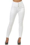 1 x RAW Customer Returns Elara Women s Jeans High Waist Push Up Skinny Fit Chunkyrayan 1166 White-40 L  - RRP €29.24