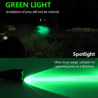 1 x RAW Customer Returns DARKBEAM Green light Flashlight Tactical LED Rechargeable USB, 501BS high lumen Zoomable Green Flashlights Portable Handheld Green Light for Fishing Hunting Detector Astrophotography - RRP €29.99