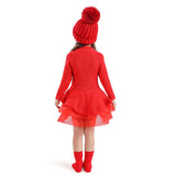 1 x RAW Customer Returns NNJXD Girls Multi-Layer Ruffle Casual Dress Size 110 3-4 Years 668 Red-A - RRP €23.59