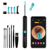 1 x RAW Customer Returns Earwax Remover Otoscope, Wifi Ear Cleaner Camera, IP67 Waterproof Ear Endoscope, Wireless HD Otoscope with 6 LED Lights for iPhone, iPad Android - RRP €27.22