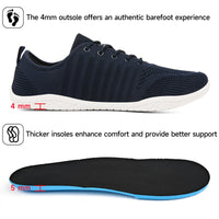 1 x RAW Customer Returns Geweo barefoot shoes men women barefoot shoes barefoot shoes barefoot sneakers running shoes walking shoes sneakers fitness shoes soft light with non-slip sole blue 41 - RRP €40.33