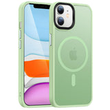 3 x Brand New HuwaiH Case for iPhone 11 Case, with Mag Safe Translucent Matte Shockproof Scratch-Resistant Protective Case, Anti-Fingerprint Non-Slip Frosted Mobile Phone Case iPhone 11 Light Green  - RRP €51.42