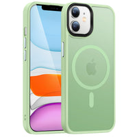 1 x Brand New HuwaiH Case for iPhone 11 Case, with Mag Safe Translucent Matte Shockproof Scratch-Resistant Protective Case, Anti-Fingerprint Non-Slip Frosted Mobile Phone Case iPhone 11 Light Green  - RRP €17.14