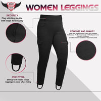 1 x RAW Customer Returns GREAT BIKERS GEAR Women s Motorcycle Leggings, Motorbike Super Pants, Ladies Protection with Removable CE Armour - RRP €99.6