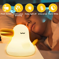 1 x Brand New FARYODI Kids Night Lamp, Silicone Bird Night Lamp, Portable Bedside Lamp, Rechargeable Usb-C, Touch Led Three-Color Dimming Table Lamp for Indoor, Outdoor, Living Room, Children s Room Decoration. - RRP €20.4