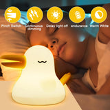 1 x Brand New FARYODI Kids Night Lamp, Silicone Bird Night Lamp, Portable Bedside Lamp, Rechargeable Usb-C, Touch Led Three-Color Dimming Table Lamp for Indoor, Outdoor, Living Room, Children s Room Decoration. - RRP €20.4