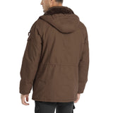 3 x Brand New CHEXPEL Men s Thick Winter Jackets with Hood Fleece Lining Cotton Military Jackets Work Jackets with Cargo Pockets, Brown-01, XL - RRP €82.8