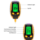 1 x RAW Customer Returns RUIZHI soil PH meter tester 4 in 1, soil tester moisture meter, PH value meter soil for lawn, greenhouse, garden, balcony flowers and plants - RRP €17.14