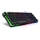 1 x RAW Customer Returns EMPIRE GAMING - PC keyboard - K300 QWERTZ - 105 semi-mechanical keys, 19 of which are anti-ghosting keys, 12 multimedia shortcuts, LED RGB backlighting - RRP €17.14