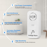 1 x RAW Customer Returns Water detector WLAN 2.4 G WiFi , 90 dB water sensor alarm and app alarm, wireless water alarm, WiFi water detector water alarm for pipes, bedroom, kitchen, bathroom, basement 5-pack  - RRP €75.99