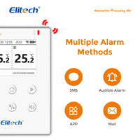 1 x RAW Customer Returns Elitech Temperature Data Logger, Wireless Remote Monitoring, External Dual Temperature Probe, Alerts and Historical Data, Mobile Apps, Cloud Management, Push Notification, RCW-800W TDE - RRP €116.24