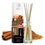 1 x RAW Customer Returns Room Fragrance Reed Diffuser Cinnamon 100ml with Rattan Sticks - Natural Essential Oil Cinnamon - Intensive Long-lasting Room Fragrances - for Room - Spa - Restaurant - RRP €13.61