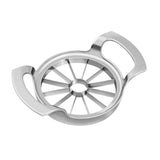 1 x RAW Customer Returns Heavy-duty apple cutter, improved version with 12 blades, stainless steel, ultra-sharp apple corer, apple splitter, separating knife for apples up to 10.2 cm in size - RRP €15.12