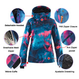 1 x RAW Customer Returns HOTIAN Women s Ski Jacket and Pants Set, Winter Warm Women Jacket, Waterproof Ski Pants and Coat, for Outdoor Work Skiing Fishing Riding Motorcycle - RRP €169.99