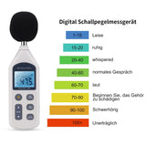 1 x RAW Customer Returns Digital sound level meter, USB 4700 Groups data recording decibel meter, measuring 30dBA 130dBA portable LCD display sound level meter with 4 batteries data storage function  - RRP €67.78