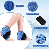 1 x RAW Customer Returns NEWGO Cooling Cuff Foot Ankle Gel Cooling Pads 2 Pack , Cooling Ankle Pain Relief, Cold Warm Compress, Reusable Ice Packs - RRP €22.82