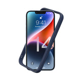 1 x RAW Customer Returns RhinoShield Bumper Case Compatible with iPhone 14 CrashGuard NX - Shock Absorbent Slim Design Protective Cover 3.5M 11ft Drop Protection - Navy Blue - RRP €27.99