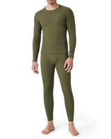 1 x Brand New LAPASA Men s Premium Waffle Knit Thermal Underwear Set, Thermal Top Long Johns Underwear Set Thermoflux M60 , Dark Green, S - RRP €31.7