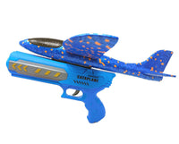 2 x Brand New Brigamo Premium Styrofoam airplane catapult gun including airplane throwing glider, airplane toy from 4 years - See video - RRP €25.9