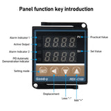 1 x RAW Customer Returns Digital Temperature Controller REX-C100, 0 1300 Alarm PID Temperature Controller Kits Digital Intelligent Thermostat Relay Output with K-Type - RRP €29.9