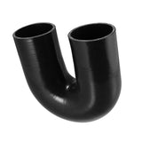 1 x Brand New A ABSOPRO 70mm 2.75 ID 180 Degree Silicone Reducer Hose Coupler Pipe Black - RRP €32.4