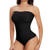 1 x RAW Customer Returns Joyshaper Women s Bodysuit Strapless Thong Shapewear Bodysuit Bodysuit Slimming Flat Belly Sheath, 1 Black Thong, L - RRP €25.99