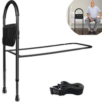 1 x RAW Customer Returns Ceither bed rail for older people with feet and storage compartments, safe adjustable and stable stand-up aid bed, bed rail fall protection - RRP €38.3