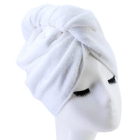 1 x RAW Customer Returns Polyte - Turban Hair Towel - Microfiber - White, Grey, Dark Grey, Pink - 31 x 71 cm - Pack of 4 - RRP €15.56